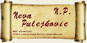 Neva Pulejković vizit kartica